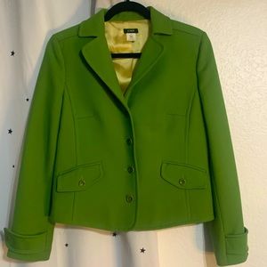 J. Crew Vintage Green Wool Blazer